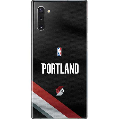 NBA Portland Trail Blazers Jersey Galaxy Note 10 Skin